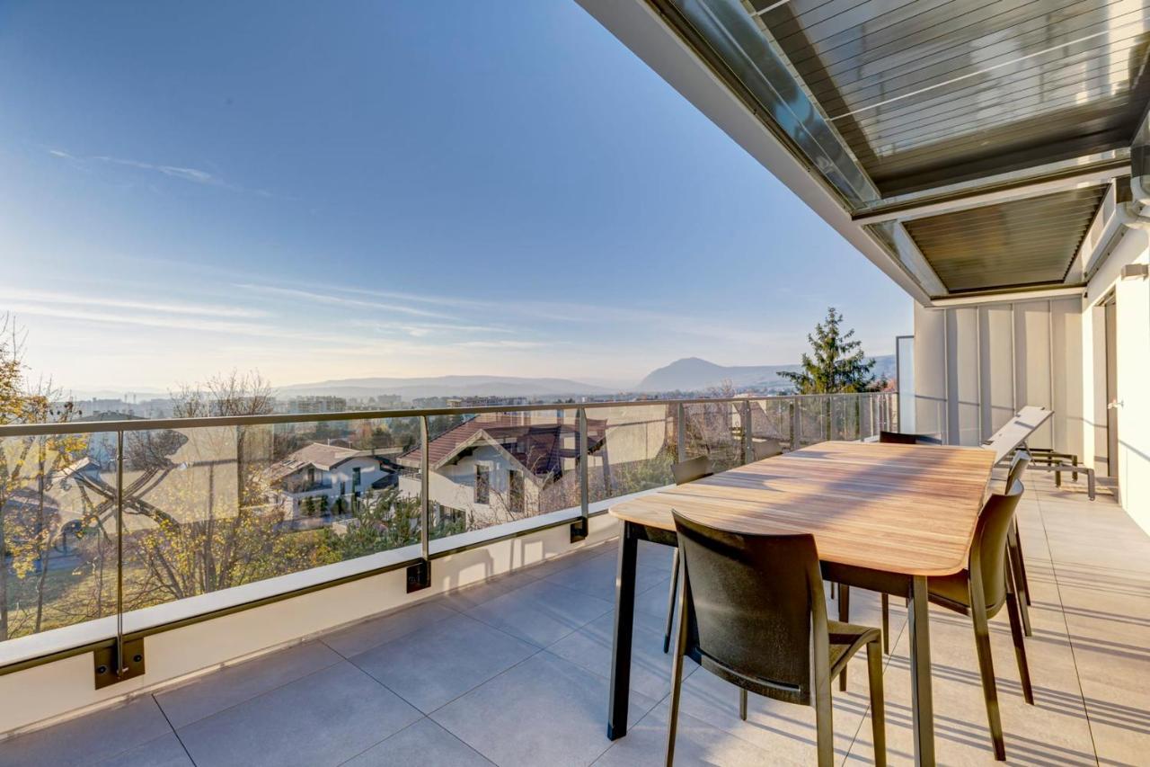 Serenity - 3 Bedroom Top Floor Apartment Parking & Lake View Terrace Annecy Exteriör bild