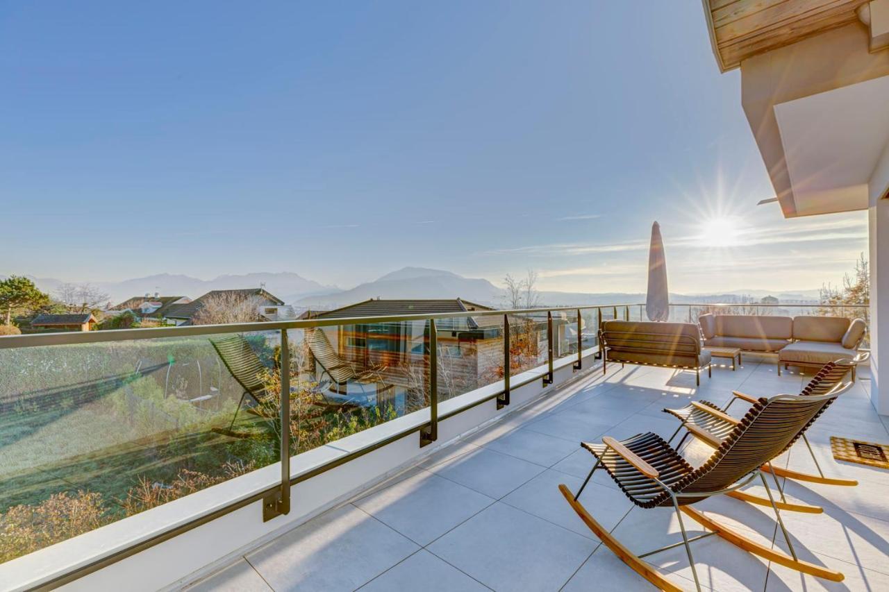 Serenity - 3 Bedroom Top Floor Apartment Parking & Lake View Terrace Annecy Exteriör bild